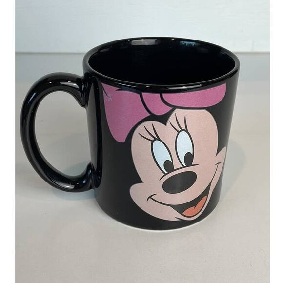 Disney Store Mickey Mouse Minnie Mouse Face Ceramic Coffee Cup Mug With Handle - Picture 2 of 7